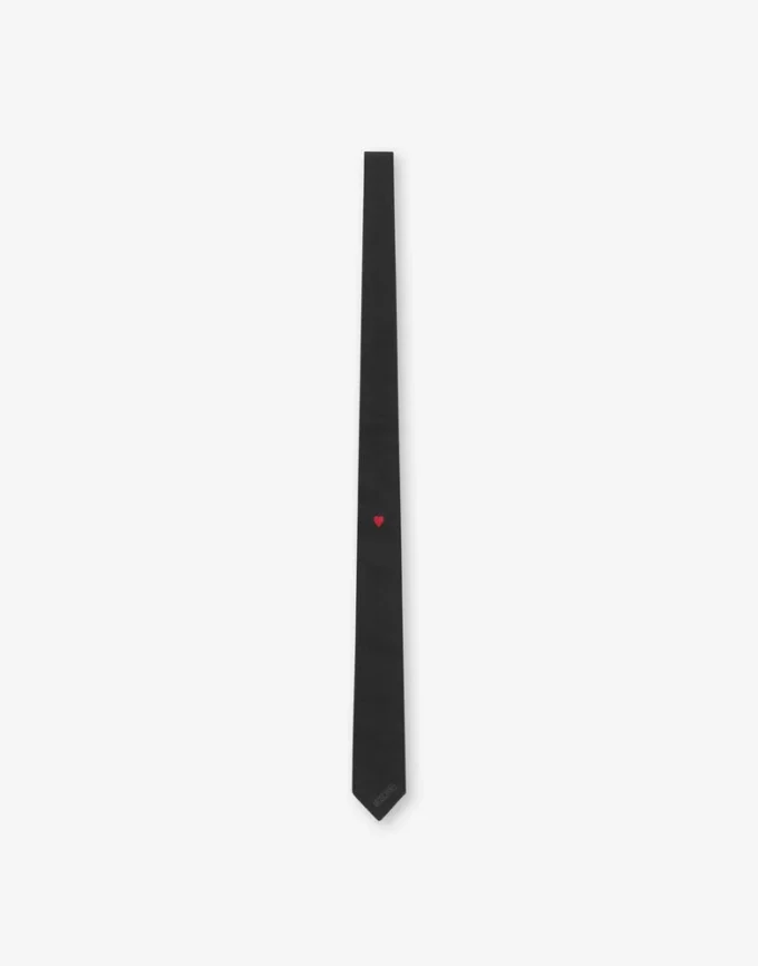 Little Red Heart silk tie