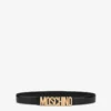 Logo Lettering calfskin belt
