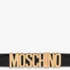 Logo Lettering calfskin belt