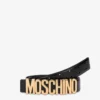 Logo Lettering calfskin belt