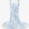 Long skirt with “In the Cloud” print