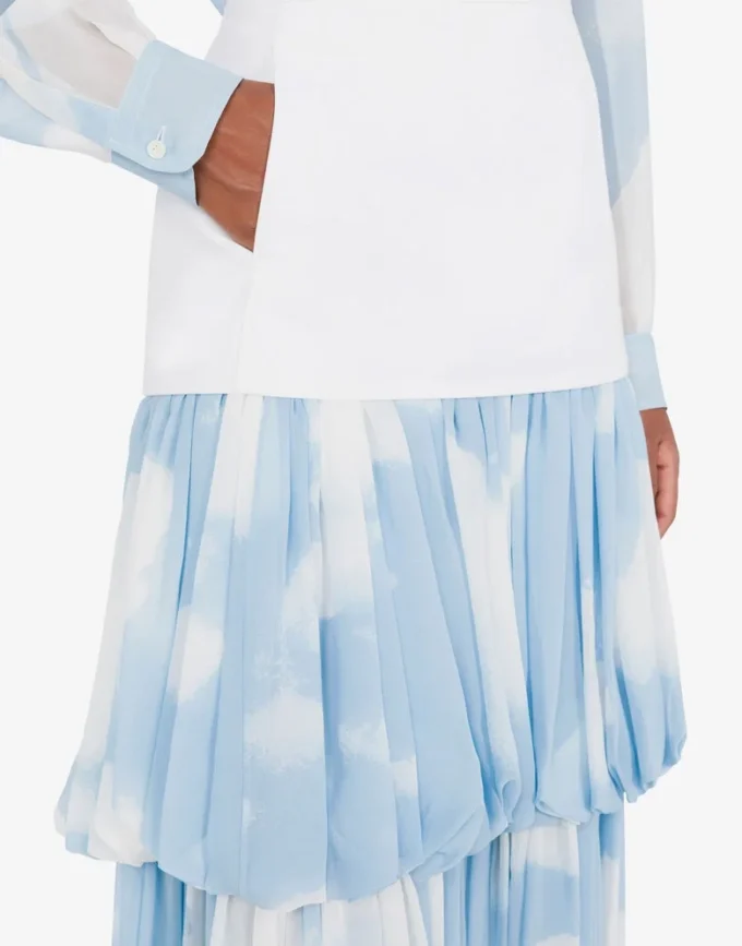 Long skirt with “In the Cloud” print
