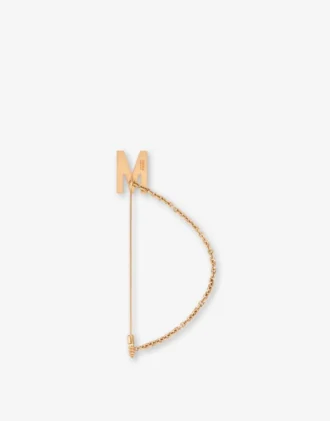 M Chain Brooch
