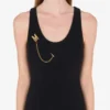 M Chain Brooch