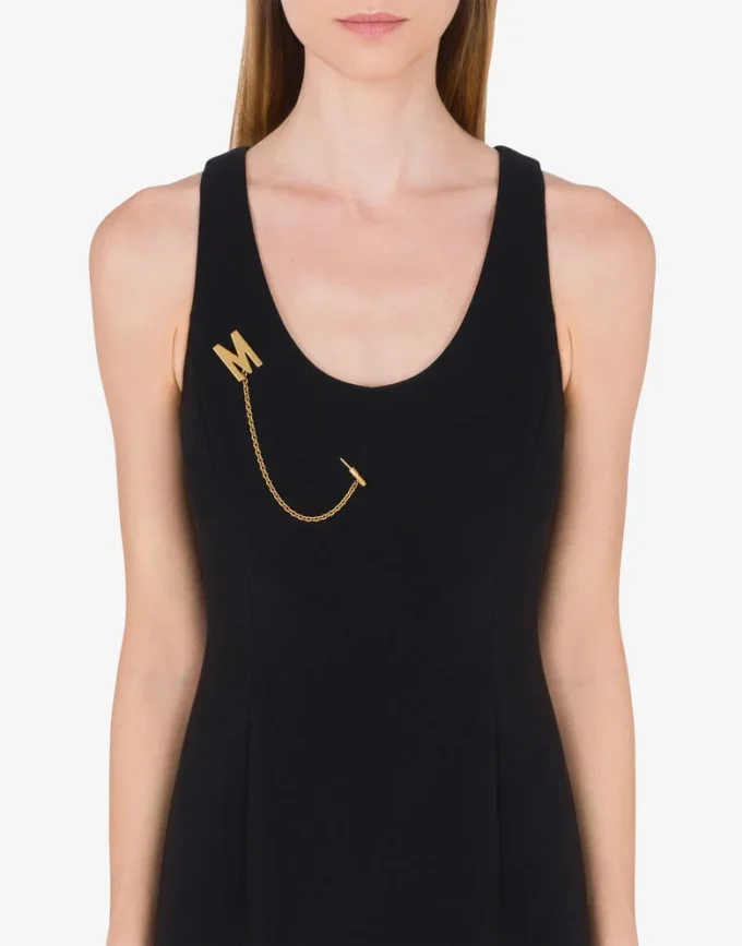 M Chain Brooch