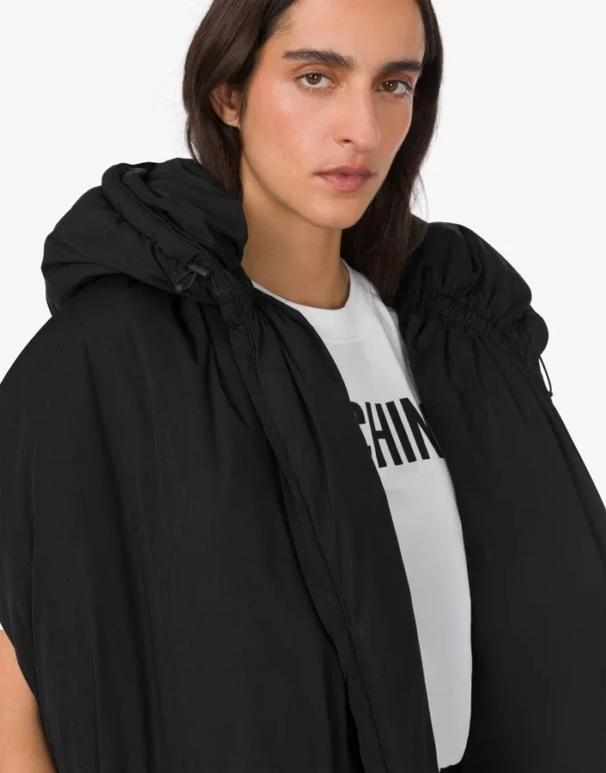 Maxi vest in technical fabric
