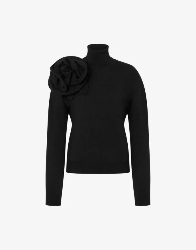 Merino wool turtleneck sweater