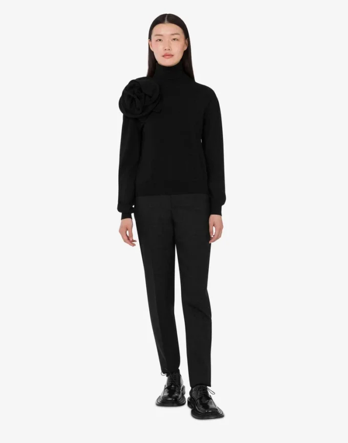 Merino wool turtleneck sweater