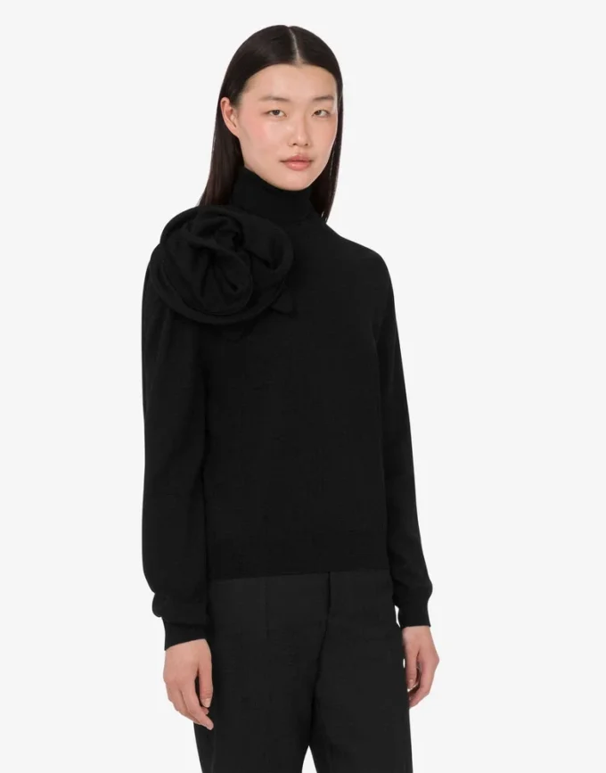 Merino wool turtleneck sweater