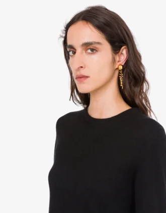 Metal clip-on earrings