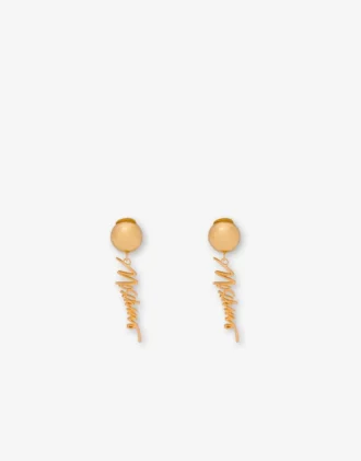 Metal clip-on earrings
