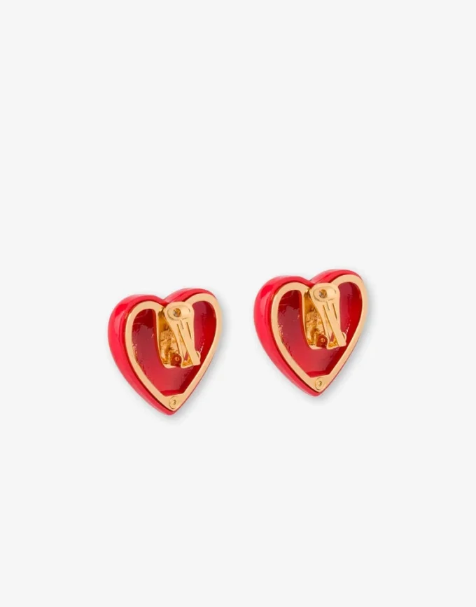 Metal clip-on earrings