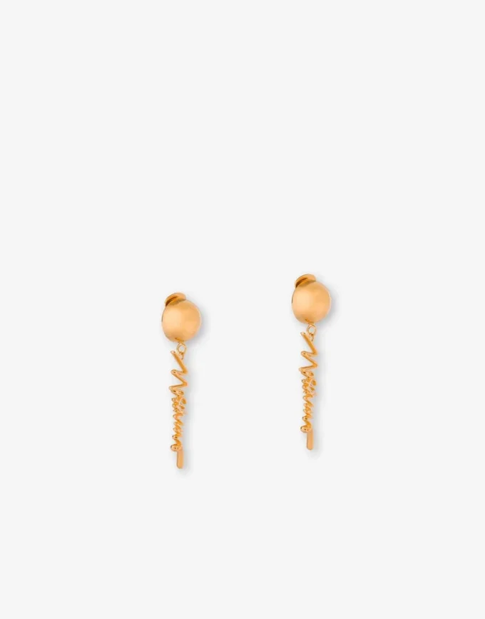 Metal clip-on earrings