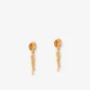 Metal clip-on earrings