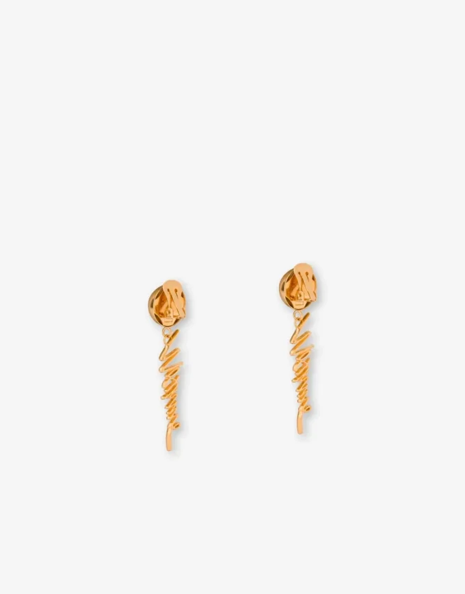 Metal clip-on earrings