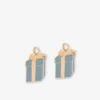 Metal dangle earrings