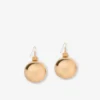 Metal dangle earrings