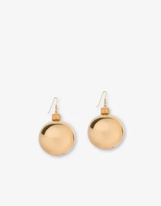 Metal dangle earrings