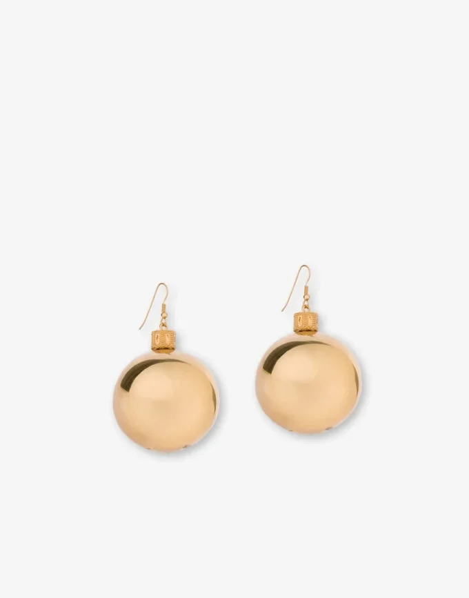 Metal dangle earrings