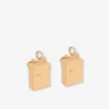 Metal dangle earrings
