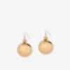 Metal dangle earrings