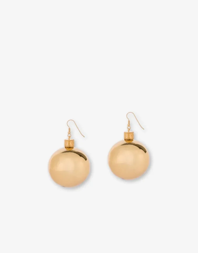 Metal dangle earrings