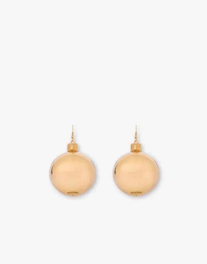 Metal dangle earrings