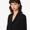 Metal drop earrings