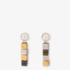 Metal drop earrings
