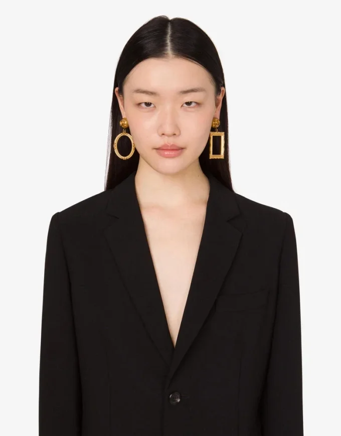 Metal earrings