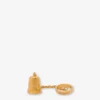 Metal ring with charm