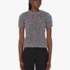 Metallic effect fabric sweater