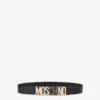 Mixed Lettering Logo calfskin belt