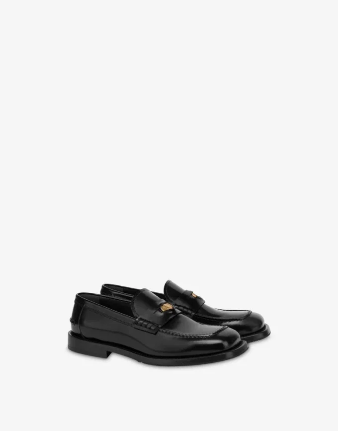 Moccasins in brushed calfskin Moccasins in brushed calfskin