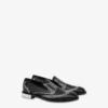 Moccasins in printed calfskin