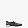 Moccasins in printed calfskin