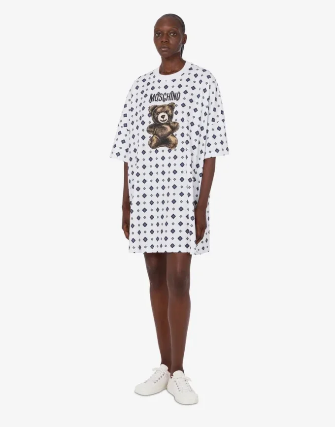 Moschino Teddy Bear organic cotton jersey dress