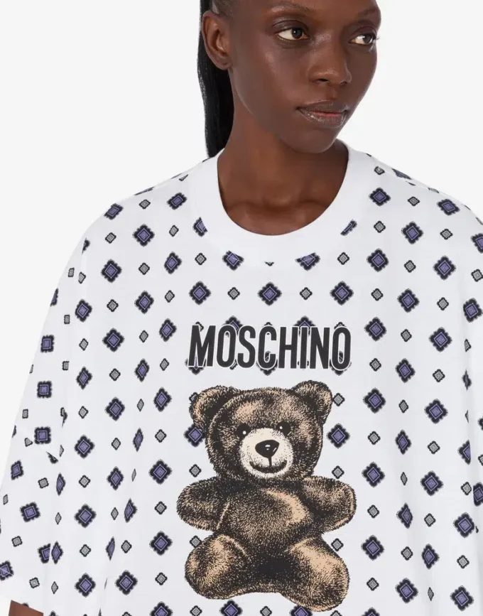 Moschino Teddy Bear organic cotton jersey dress