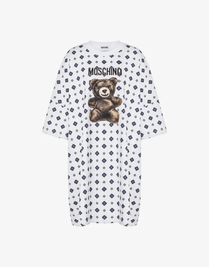 Moschino Teddy Bear organic cotton jersey dress