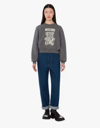 Moschino Teddy Bear Organic Cotton Sweatshirt