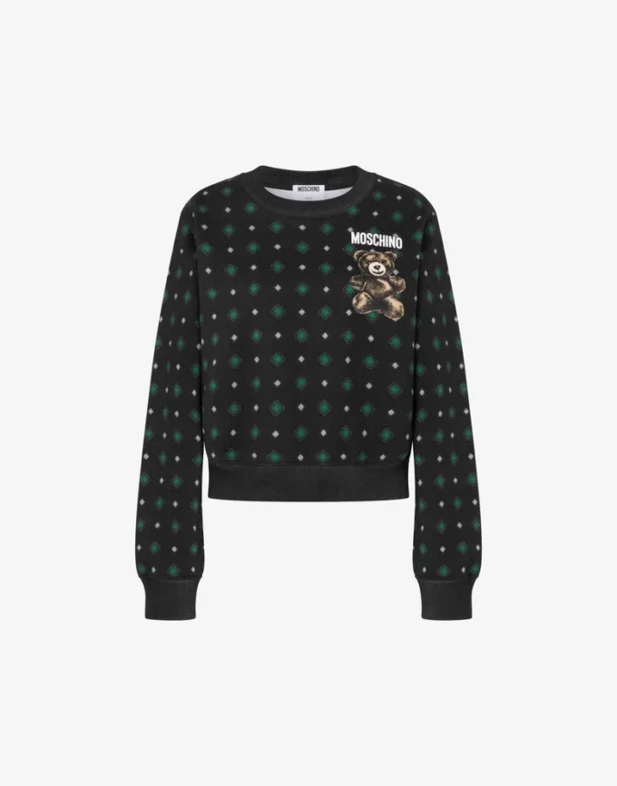 Moschino Teddy Bear Organic Cotton Sweatshirt