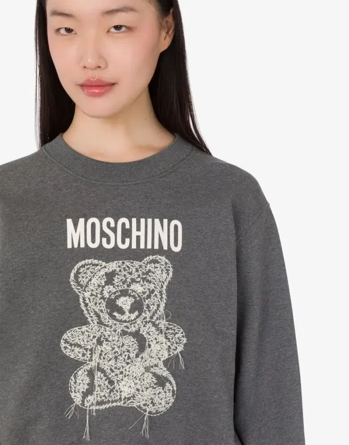 Moschino Teddy Bear Organic Cotton Sweatshirt