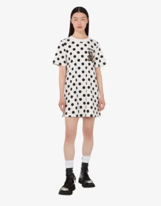 Moschino Teddy Bear printed heavy cotton dress