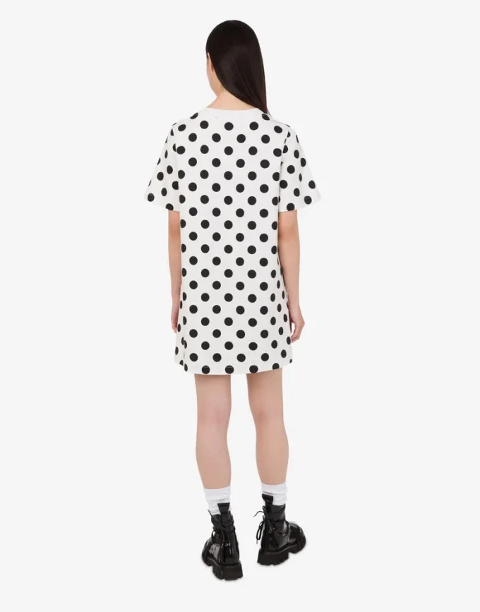 Moschino Teddy Bear printed heavy cotton dress