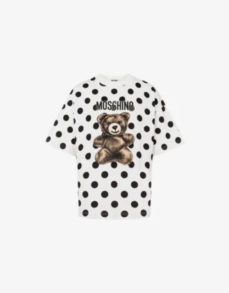 Moschino Teddy Bear printed organic cotton jersey T-shirt