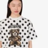 Moschino Teddy Bear printed organic cotton jersey T-shirt