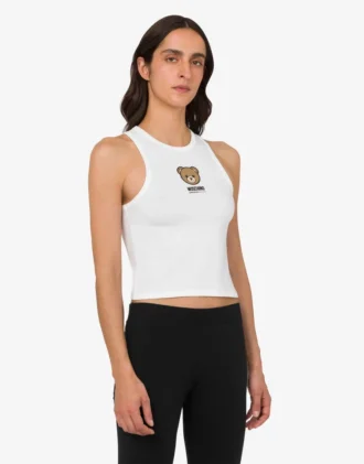 Moschino Teddy Bear stretch cotton jersey top Moschino Teddy Bear stretch cotton jersey top