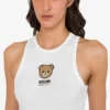 Moschino Teddy Bear stretch cotton jersey top