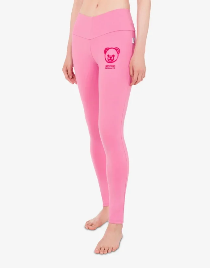 Moschino Teddy Bear technical fabric leggings