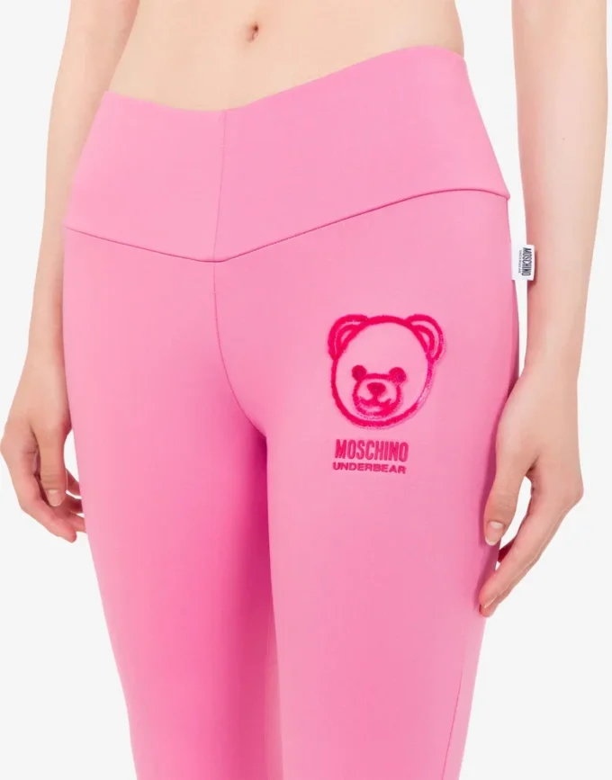 Moschino Teddy Bear technical fabric leggings